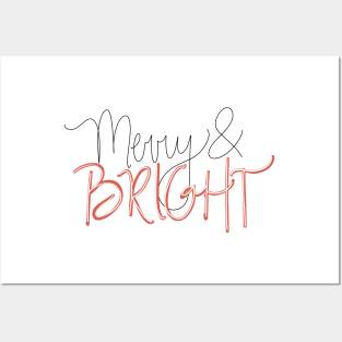 Merry and Bright Posters and Art